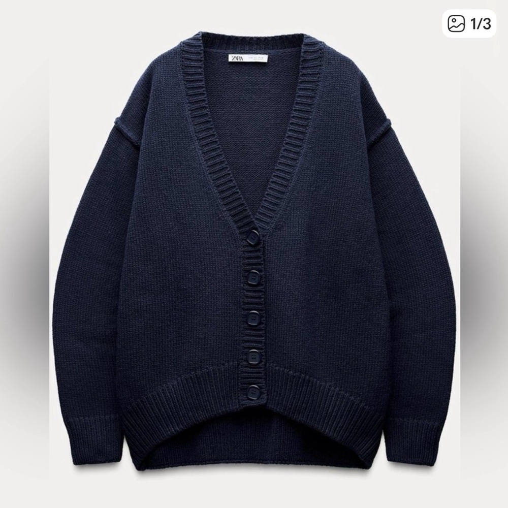 Zara Blue Women's Cardigan